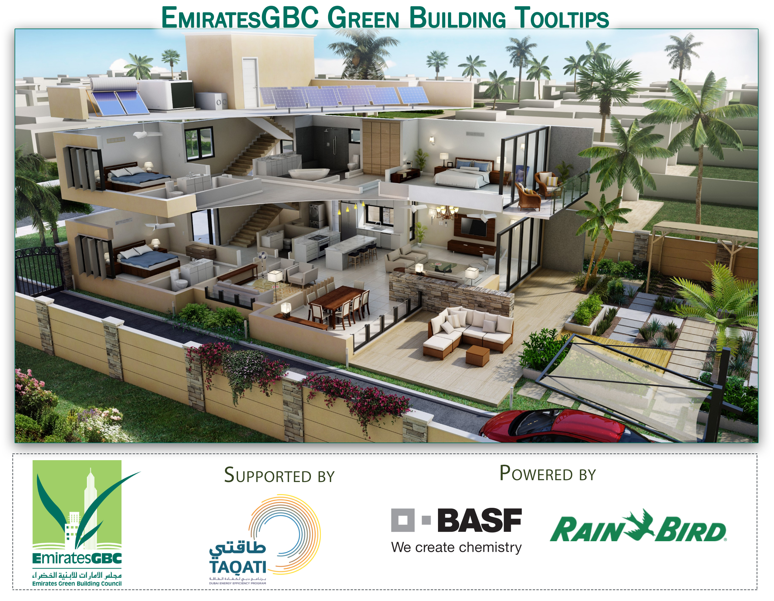 EmiratesGBC strengthens provision of Green Building Tooltips with the support of BASF and Rain Bird
