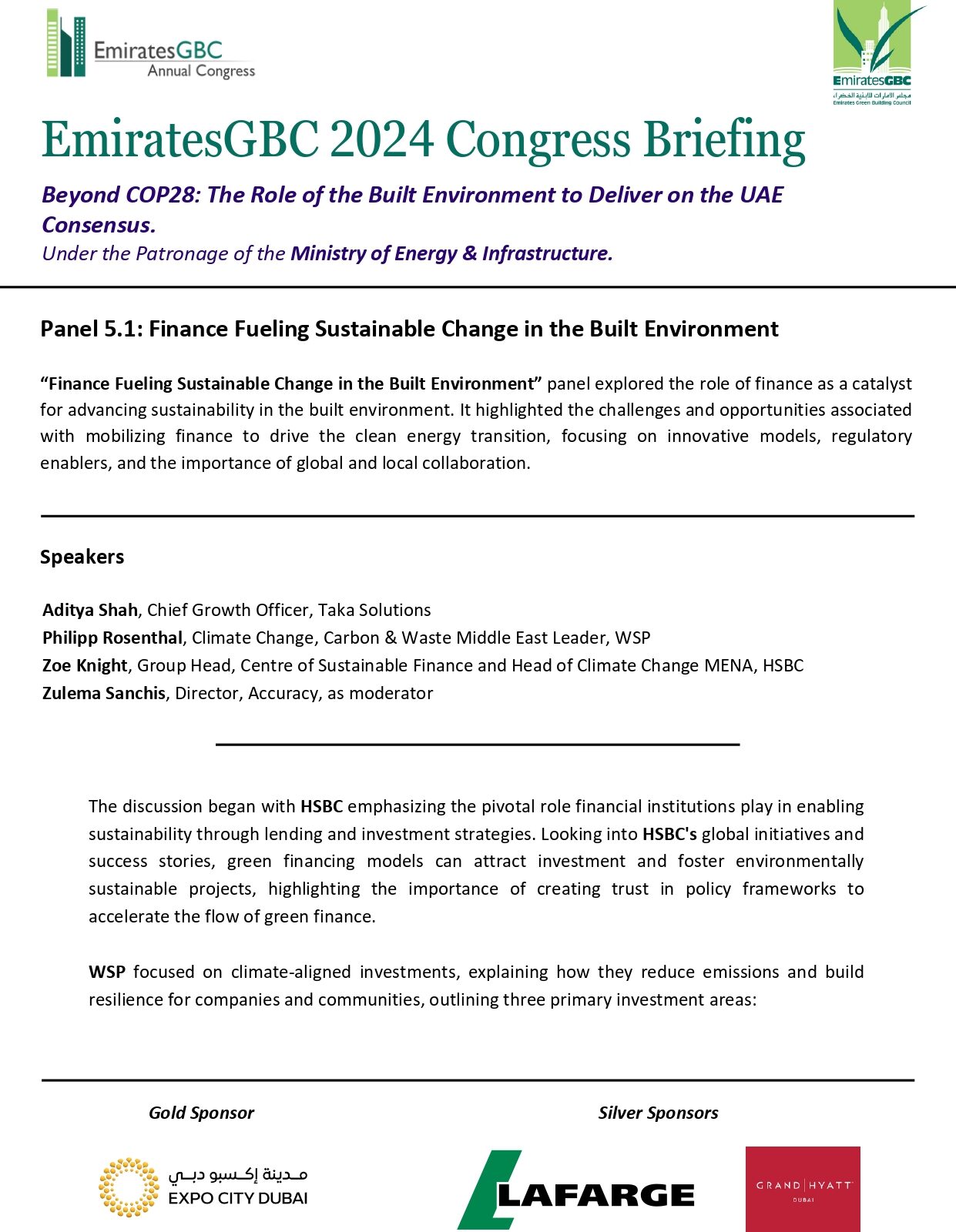 finance fueling sustainable change in the Built ennvironment